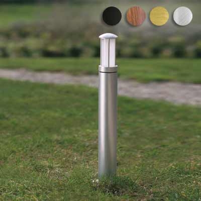 Bel-Lighting - Nobus FL borne 1x20W TC-TSE E27 230V verre mat IP65 H=320mm alu brossé