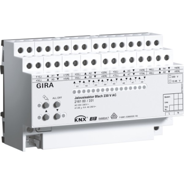 GIRA - Actionneur de store 8x 230 V AC KNX/EIB DIN