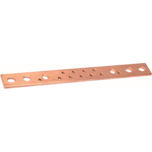 HAGER - Barre de cu 30 x 5mm taraudée M6 longueur 280mm