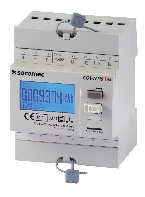 SOCOMEC - 3F energieteller Countis E40 aansluiting via stroomtransfo's