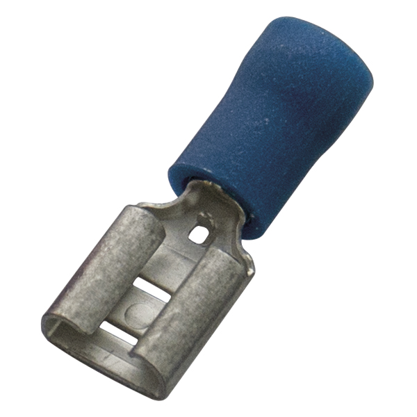 Haupa - Vlakstekerhuls blauw PVC geïsoleerd 1,5-2,5mm² afmetingen stift: 4,8 x 0,8mm