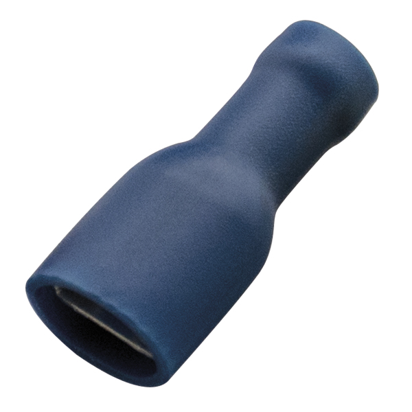 Haupa - Vlakstekerhuls blauw volledig geïsoleerd PVC 1,5-2,5mm² stekker 4,8 x 0,8mm