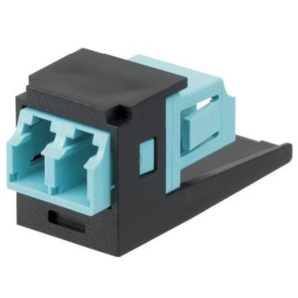 PANDUIT - Module + one LC Sr./Sr. 10Gig OM3/OM4 SFF Duplex Multimode Fiber Optic Adapter