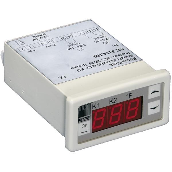 RITTAL - Digitale tweetrapsthermostaat, 100-230V, 2 schakelcontacten, inclusief NTC senso