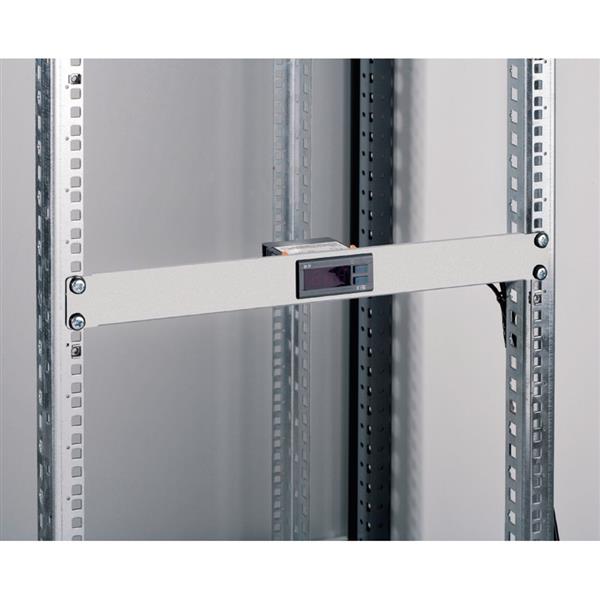 SAREL - 19'' frontplaat 1U met digitale thermostaat voor ventilatie in RAL 7035