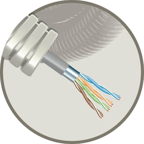 CABLEBEL - Elflex tube précâblé 16mm + data F/UTP CAT5e PVC