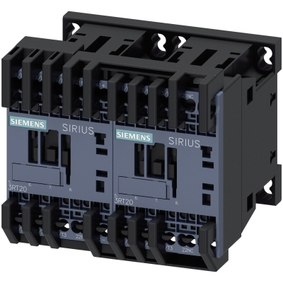 SIEMENS - REV. COMBIN. AC3, 3KW/400V DC 24V 3-POLE, SZ S00 SPRING-LOADED TERMINAL ELECTR.