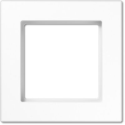 Jung - Plaque 1 poste A-creation blanc alpin