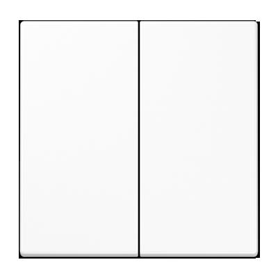 Jung - Touche double pour interrupteur/bouton-poussoir LS blanc alpin