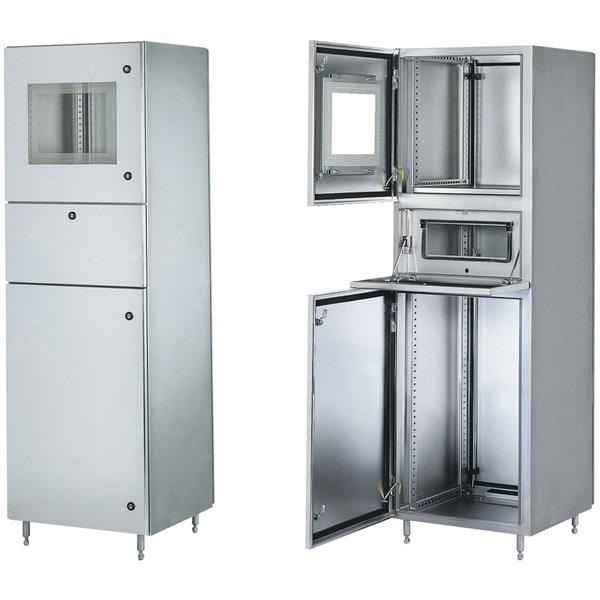 SAREL - Rack PC acier inoxydable 304L, finition Micro-beading, H 1800 x l 600 x P 800 mm
