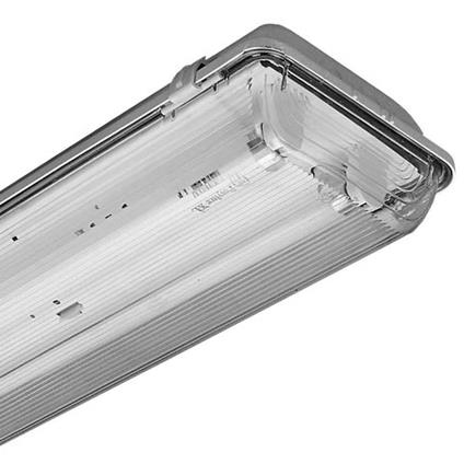 PIL - Acro waterdicht armatuur 2x36W T8 HF + ballast acrylate plexi IP65