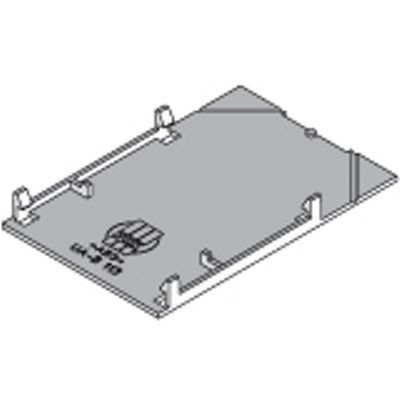 PUK - Plaque de recouvrement aveuglematière synth.noire, l=113mm, L=74mm