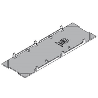 PUK - Plaque de recouvrement aveuglematière synth.noire, l=226mm, L=74mm