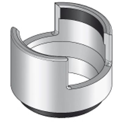 PUK - Cylindre en aluminium, diamètre 70mm, h=45mm à visser dans la sortie centrale.