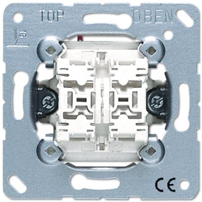 Jung - Bouton-poussoir double 10AX 250V 2NO