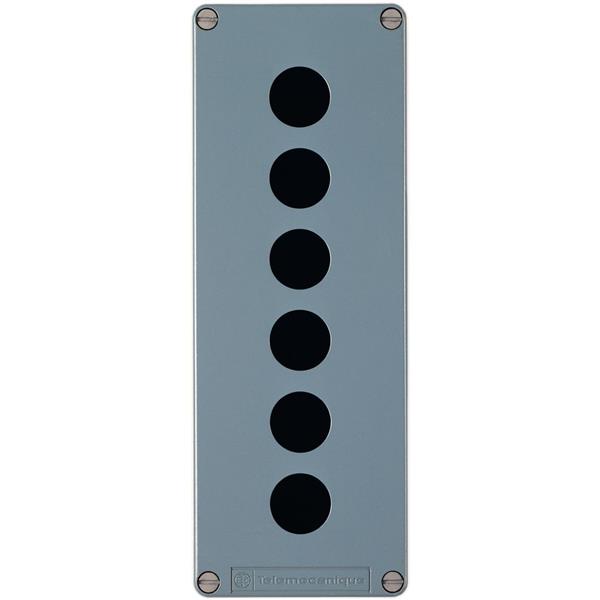 TELEMECANIQUE - lege drukknopkast - XAP-M - metaal - 6 horizontale boringen