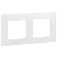 LEGRAND - Niloé plaque double blanc entraxe 71mm vertical / horizontal