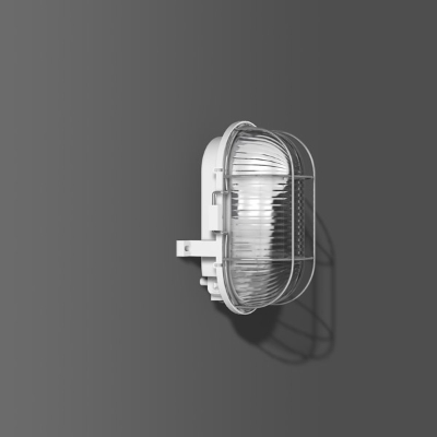 RZB - Armatuur ovaal standard A60 100W E27 193x126x115 on/off
