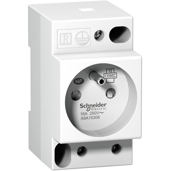 MERLIN GERIN - DIN stopcontact iPC - 2P+E - 16A - 250VAC - NFC 15100 - Franse norm