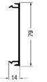 REHAU - SIGNO BK wandgoot Kunststof Deksel 80 RAL9010