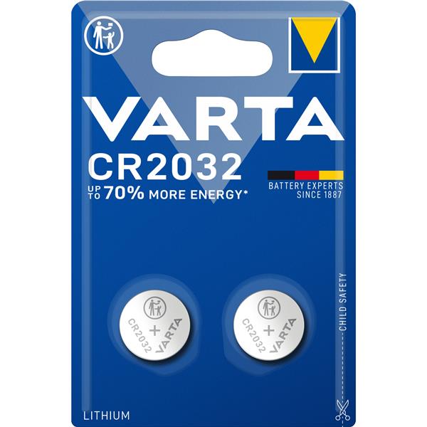 VARTA - Knoopcel CR2032 lithium blister/2
