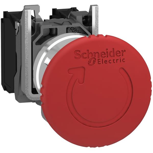 TELEMECANIQUE - Arrêt d'urgence rouge Ø 22 - coup-de-poing Ø 40 - tourner pour déverrouiller