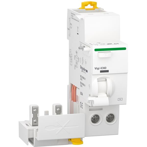 MERLIN GERIN - Vigi iC60 - aardlek hulpblok - 2P - 25A - 30mA - AC type