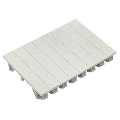 VYNCKIER - Plaque d'obturation sectionnables 4 modules RAL 7035