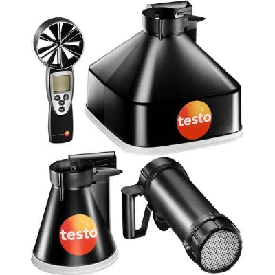 DIVERSE MATERIALEN - Testo 417 set 2 (testometer + trechter rond / vierkant / LAF + draagtas)