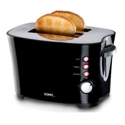 Domo - Grille-pain B-Smart - 2 fentes - 7 niveaux - Cool touch - noir