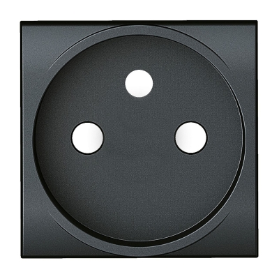 BTICINO - LL-Enjoliveur prise 2P+T anthracite - enclipsable