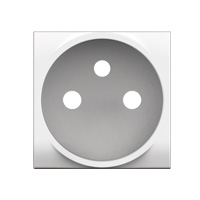 BTICINO - LL-Sierplaat ctdoos 2P+A wit - clipsbaar