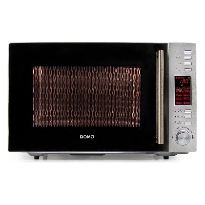 Domo - Four à micro-ondes combi, plateau tournant 31,5cm, 30l, 5 niveaux, 10 programmes