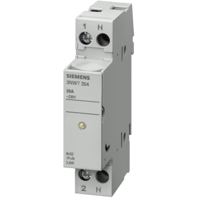 SIEMENS - SOCLE DE FUSIBLES CYLINDRIQUES TAILLE 8.5x31.5MM 20A 1P