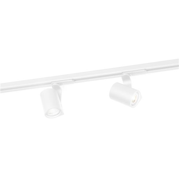 WEVER & DUCRE - SQUBE ON TRACK 1.0 PAR16 textuur wit GU10 incl. 1-fase track adapter