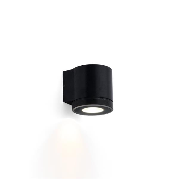 WEVER & DUCRE - TUBE 1.0 PAR16 textuur zwart GU10 muur buiten down rond