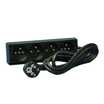 VYNCKIER - Tafelcontactdoos 4x(2P+A)16A met snoer 1,5m zwart