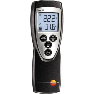 DIVERSE MATERIALEN - Temperatuurmeetapparaat (2 kanelen) TE type K (Testo 922)