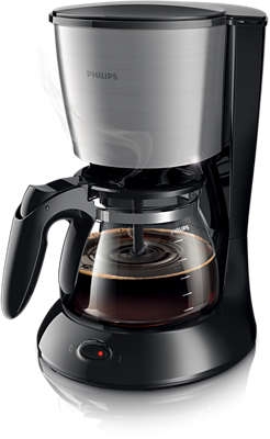 PHILIPS - Cafetière Daily Collection - 1,2l - noir/métal