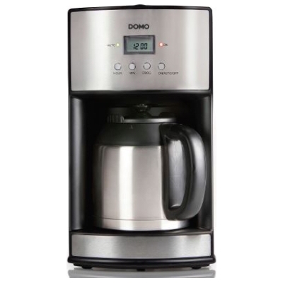 Domo - Cafetière avec récipient isotherme - 1,2l - inox