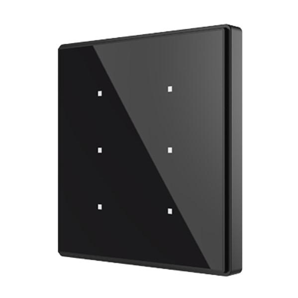 Vecolux - Square TMD - 6 toetsen + therm. (zwart)