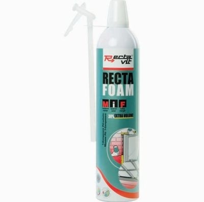 RECTAVIT - Mousse polyuréthane Recta Foam 360° Low Expansion - vert - aérosol 800ml