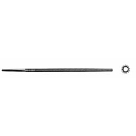 PFERD-RUGGEBERG-BENELUX - Vijl, rond, Spiraalkap, DIN7261, bastaard, L 6'' / 150 mm