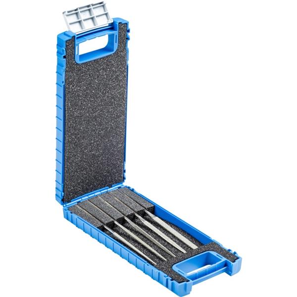 PFERD-RUGGEBERG-BENELUX - Vijl, Diamant, Naald, Set 5 delig, Korrel D126, L 140 mm, kunststof Etui