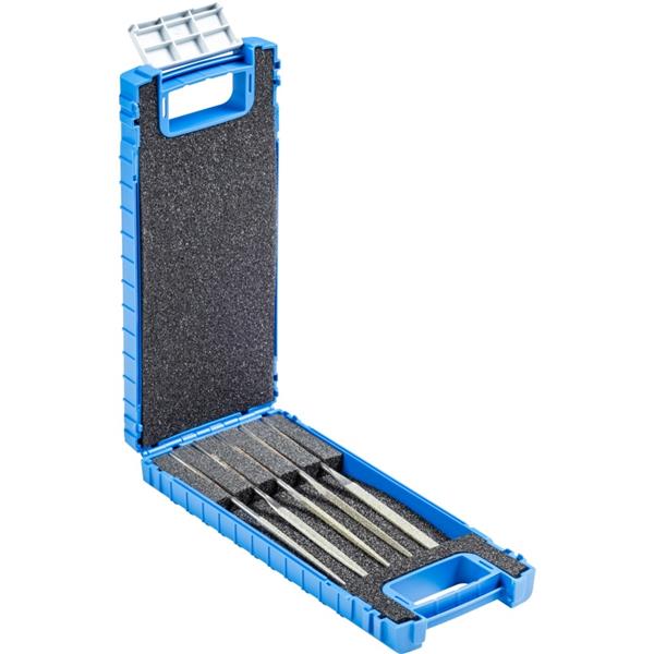 PFERD-RUGGEBERG-BENELUX - Vijl, Diamant, Naald, Set 5 delig, Korrel D181, L 140 mm, kunststof Etui