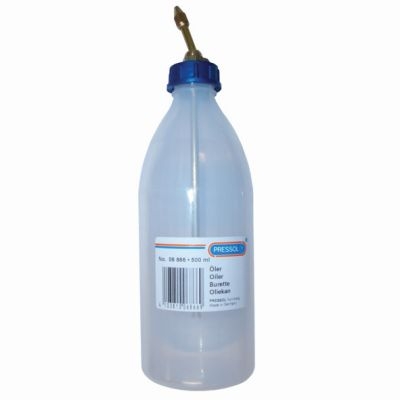 LUBRICANTS - Oiler, 500 ml, PE, transparent, brass spout