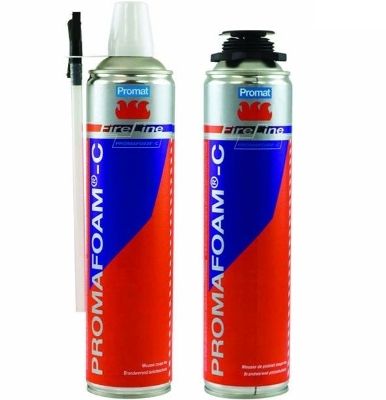 RECTAVIT - Mousse d'isolation PROMAFOAM-C - gris - 750ml - résistance au feu Rf 2 h