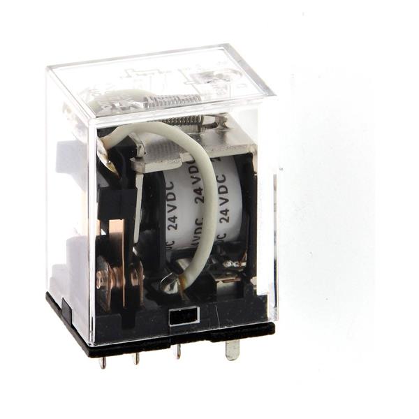 OMRON - Vermogensrelais, 12 VDC, 2 x wissel, 10 A, voor aansluitvoet