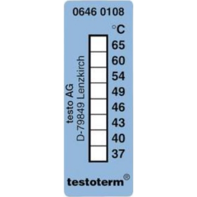 measuring instruments - Temperatuur Meetstrook, zelfklevend, +37 tot +65° C, boekje van 10 stuks