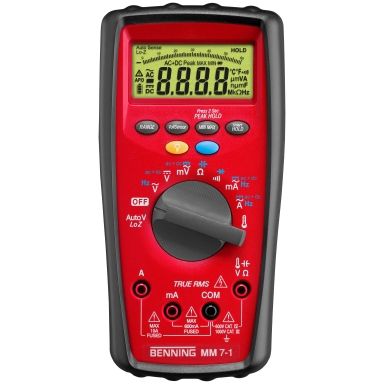 TIMMERMAN - Multimeter, digitaal, MM 7-1, Voltsensor, TRUE RMS, CAT IV 600V